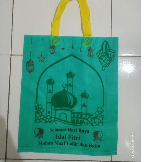 

♦ Goodie bag lebaran[Lusinan] (Gomico) 30 x 40 x 8 - Tas Hampers spundbond lebaran ➴