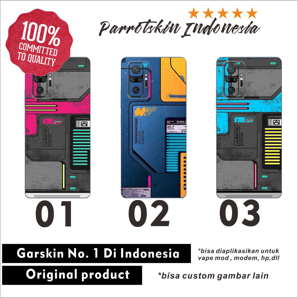 Garskin Xiaomi Redmi Note 7 8 9 10 11 pro dll  Cyberpunk Style