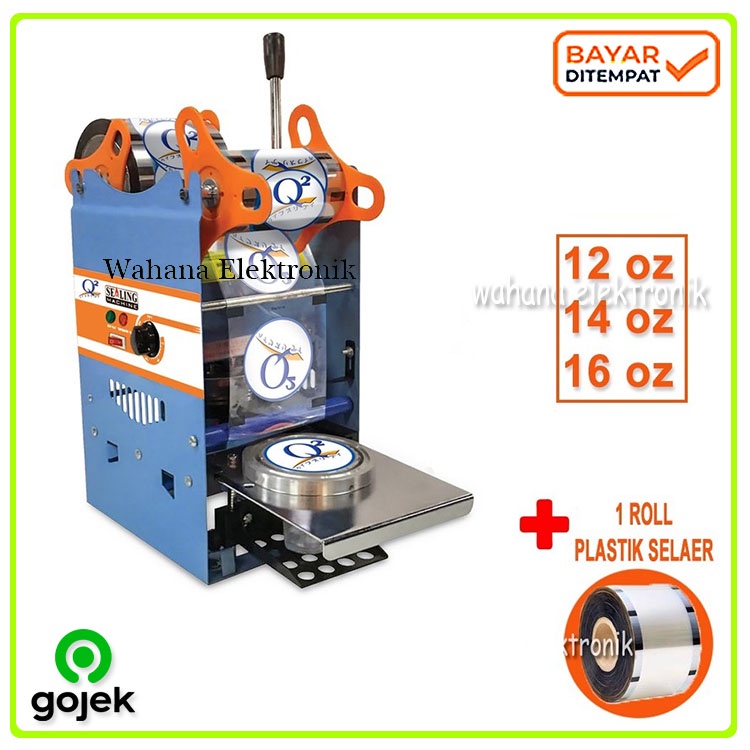 Q2 8881 Cup Sealing Machine / Cup Sealer Press Plastik Mesin Press Gelas Plastik Grab - Gojek