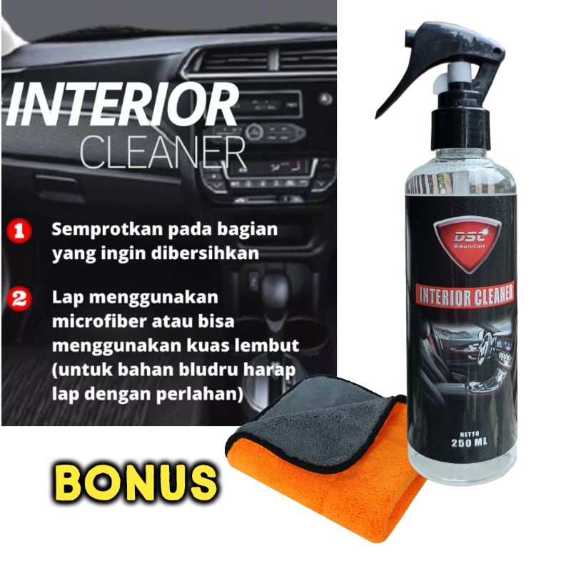 Pembersih  jok kukit jok bludru jok kain/plafon dasbor mobil /pembersih interior mobil