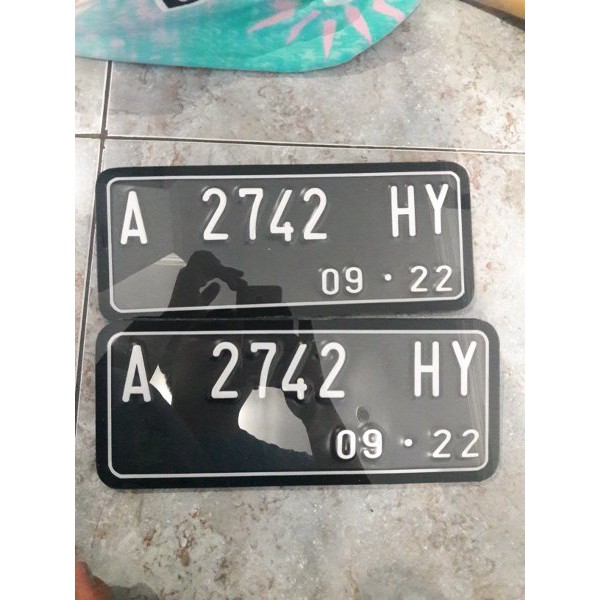 plat nomor motor akrilik variasi