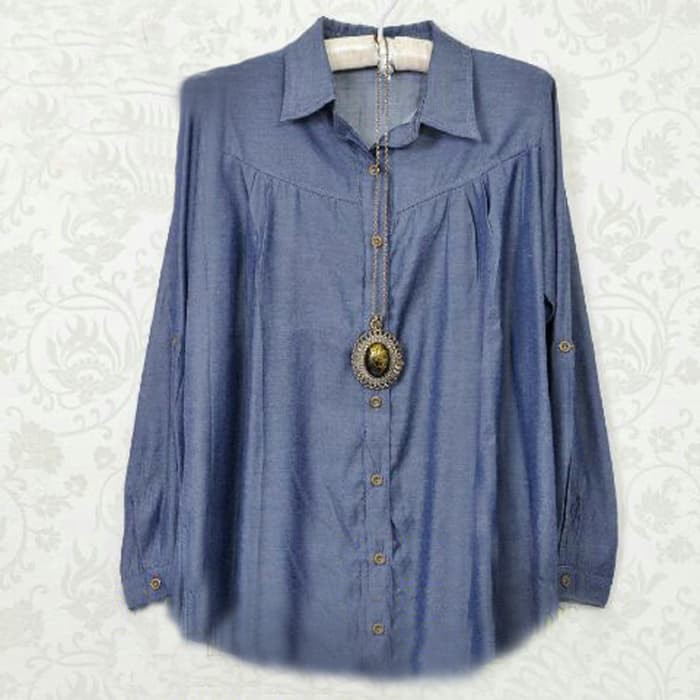 Micci Fashion Kemeja Haara - Denim Tua