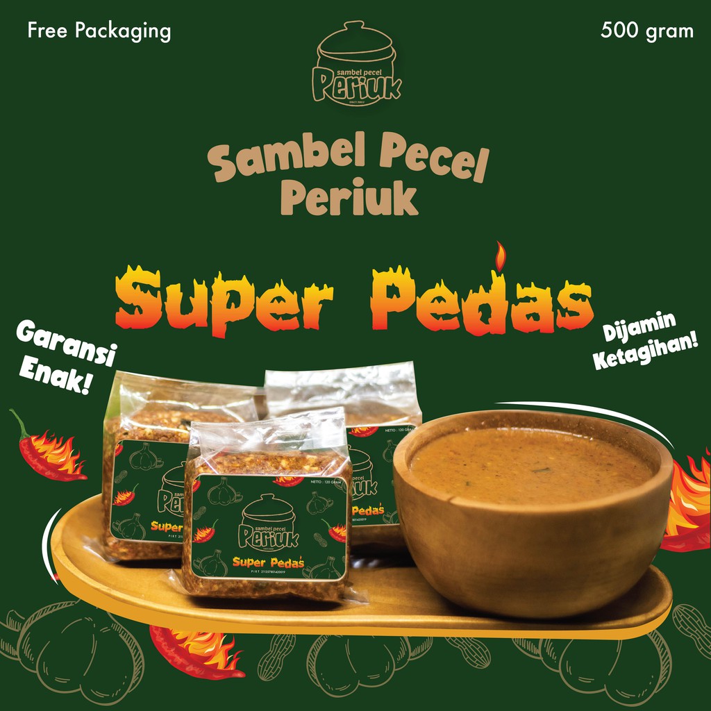 

SAMBEL BUMBU PECEL PERIUK SUPER PEDAS 120gram