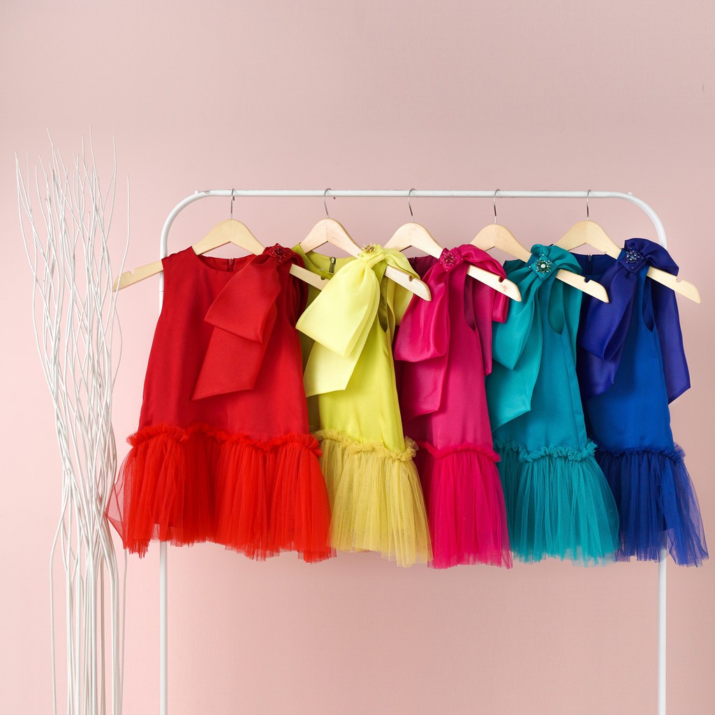 DRESS ANAK PEREMPUAN CARINA 031 (NEW VARIANT COLOURS)-BOLD