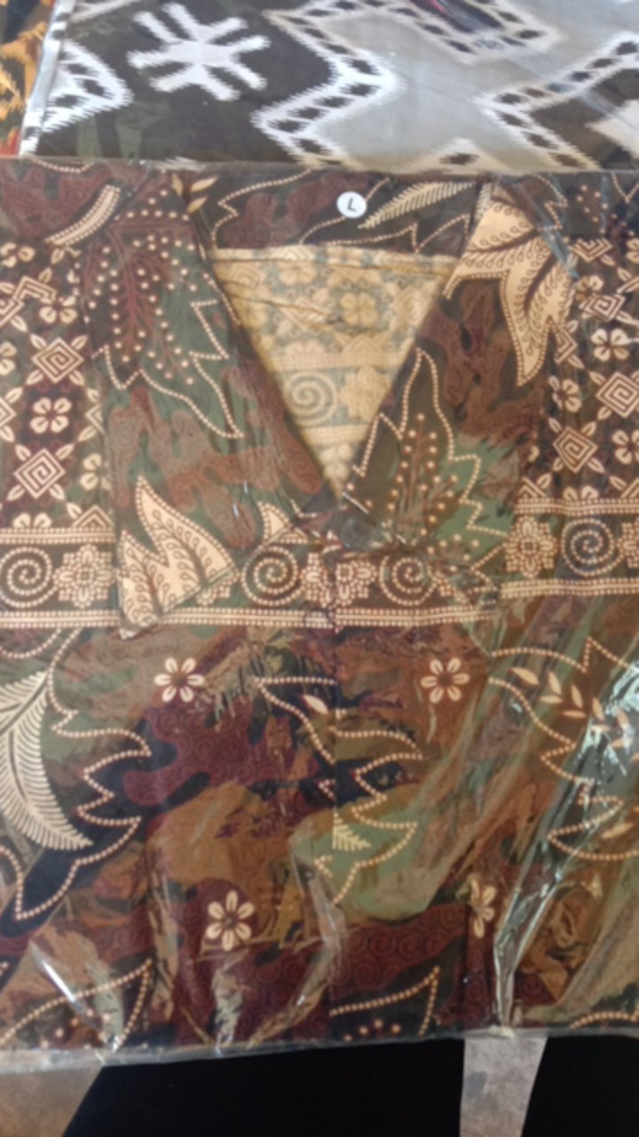 Size M L Xl Xxl Xxxl Bswart Batik Hrb026 Kenongo Hem Pendek Padi Pekalongan M L Xl Batik Pria Murahl