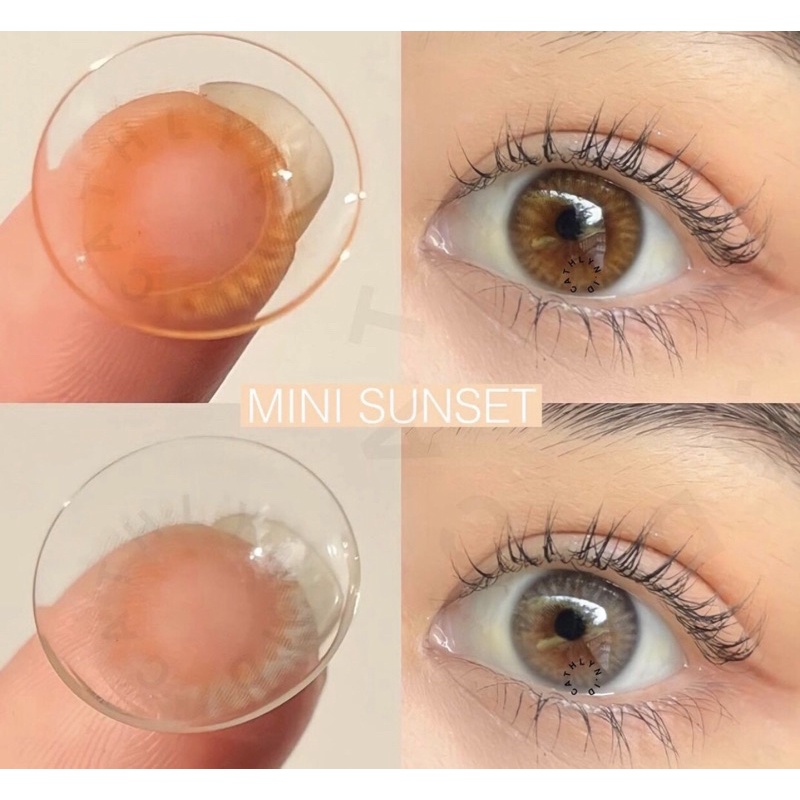 mini sunset grey&brown softlens