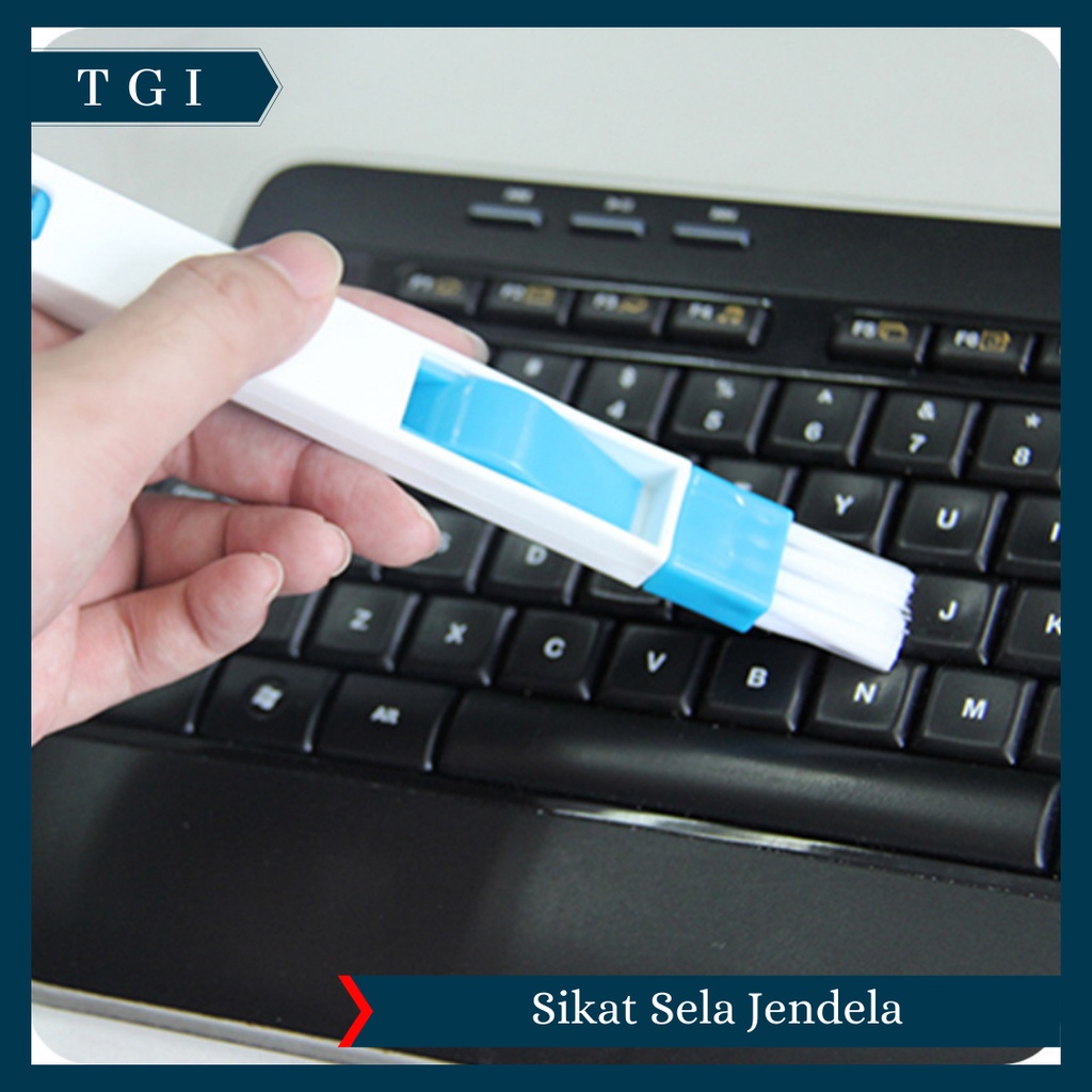 TGI - KUAS KISI KEYBOARD SIKAT MINI CELAH JENDELA 2 IN 1 SEROKAN SIKAT | SIKAT KUAS PEMBERSIH MULTIFUNGSI SET SEROKAN SIKAT JENDELA KEYBOARD SERBAGUNA 2 IN 1| KUAS DEBU SIKAT MINI KUAS SAPU PEMBERSIH SUDUT JENDELA