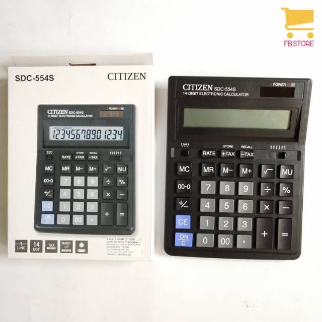 

Kalkulator citizen SDC-554S 1line display 14digits 15x19,5cm ORIGINAL