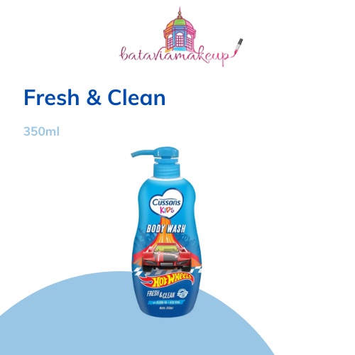 CUSSONS KIDS BODY WASH PUMP 280ML/CUSSON SABUN CAIR HOTWEELS/NAURA KIDS