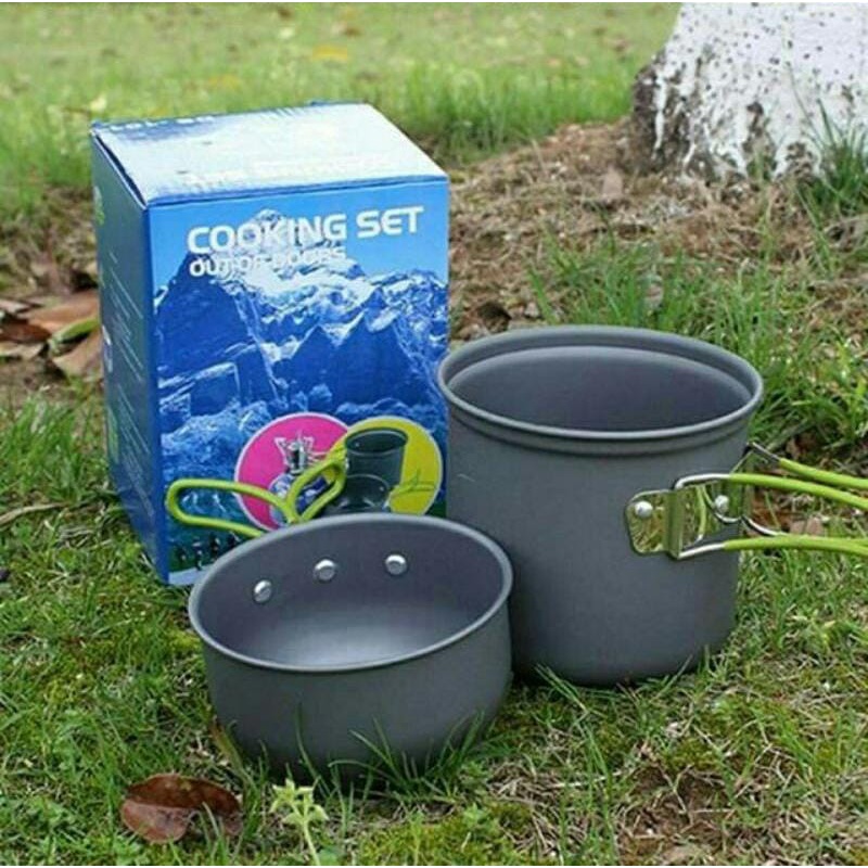 PAKET Cooking Set DS 101 Kompor Ultralight Alat Masak Camping Portable