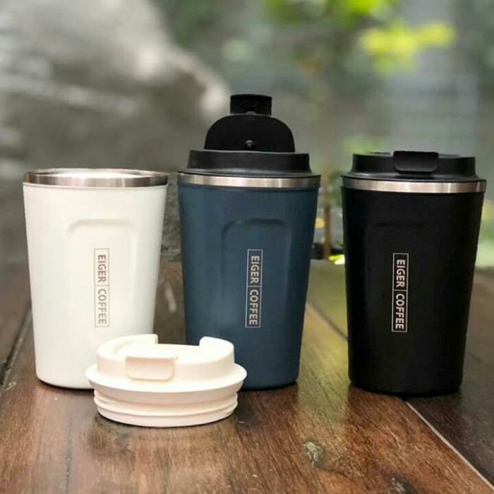 Botol EIGER1989 Tropical Tumbler Termos Thermos ORIGINAL - Putih