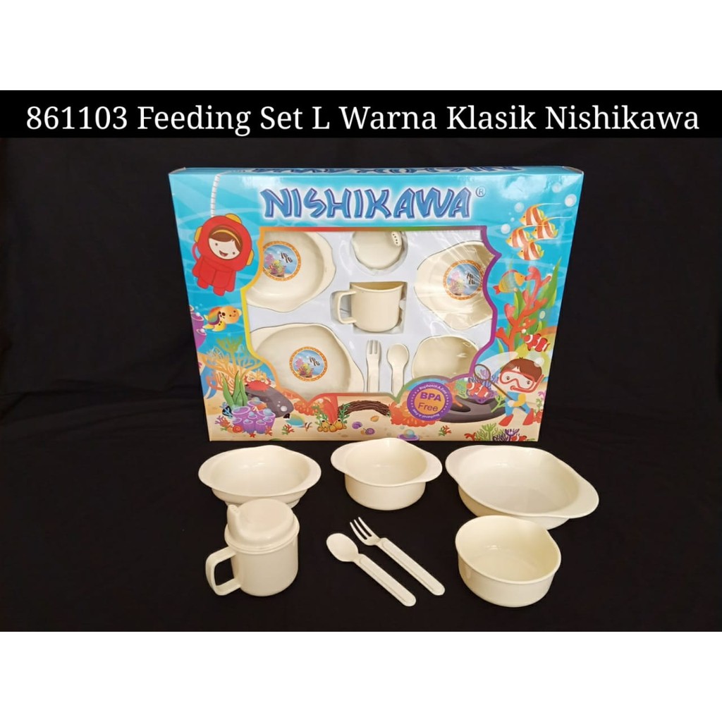 FEEDING SET NISHIKAWA WARNA KLASIK UKURAN L 861103