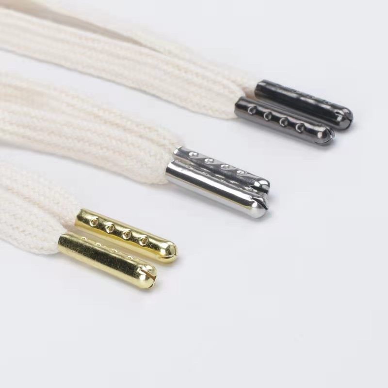 AGLET UJUNG TALI SEPATU / TALI HOODIE / TALI JAKET PREMIUM HITAM SILVER