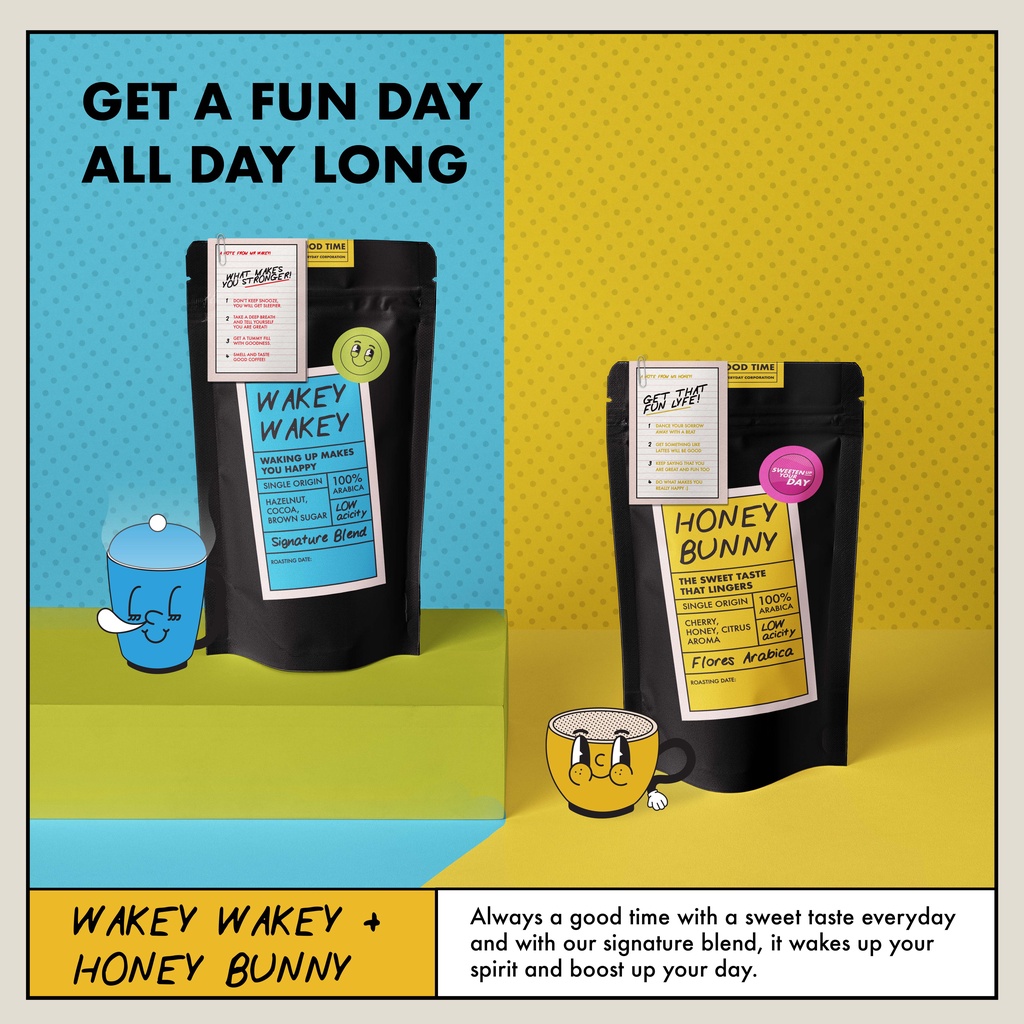 

Special Bundle -100% Arabica Wakey Wakey and Honey Bunny - 200g each.