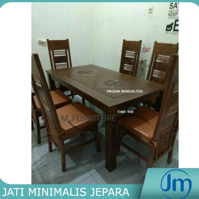 Meja makan  kayu jati meubel jepara furniture jepara furniture jepara