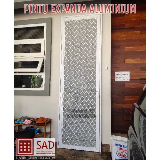 pintu kawat nyamuk expanda Aluminium