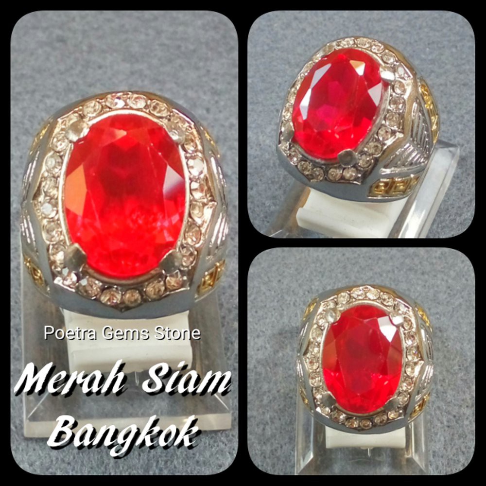 CINCIN PERMATA MERAH SIAM BANGKOK KILAU MEMPESONA