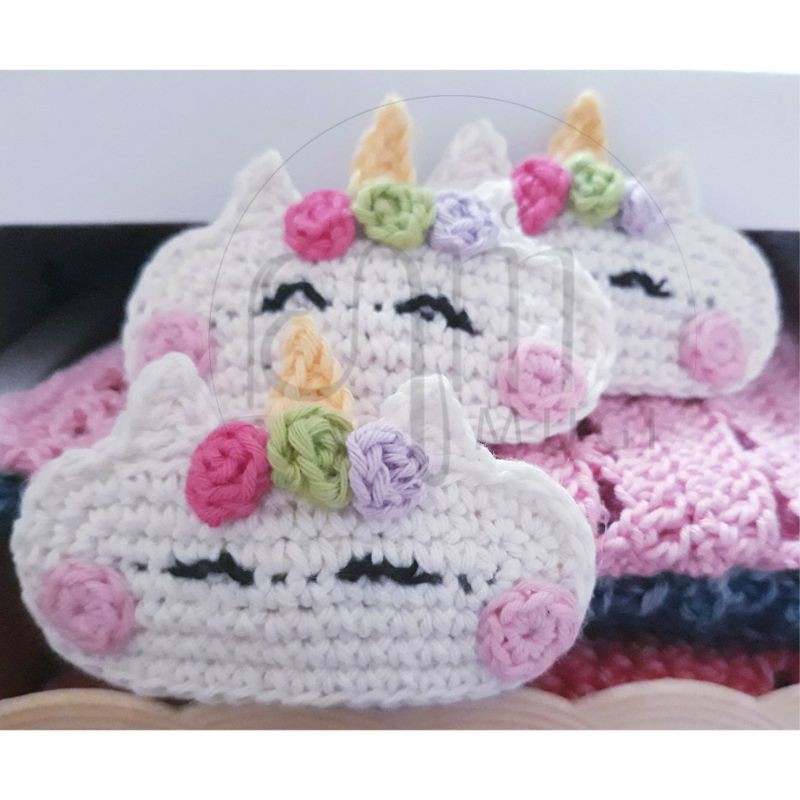 Jepit rambut anak | Jepit rambut unicorn | Amigurumi