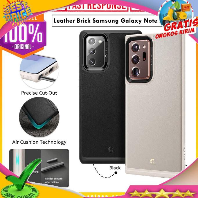 NEW PRODUK CASE SAMSUNG GALAXY NOTE 20 / ULTRA SPIGEN CIEL LEATHER BRICK CASING - NOTE 20 ULTRA,