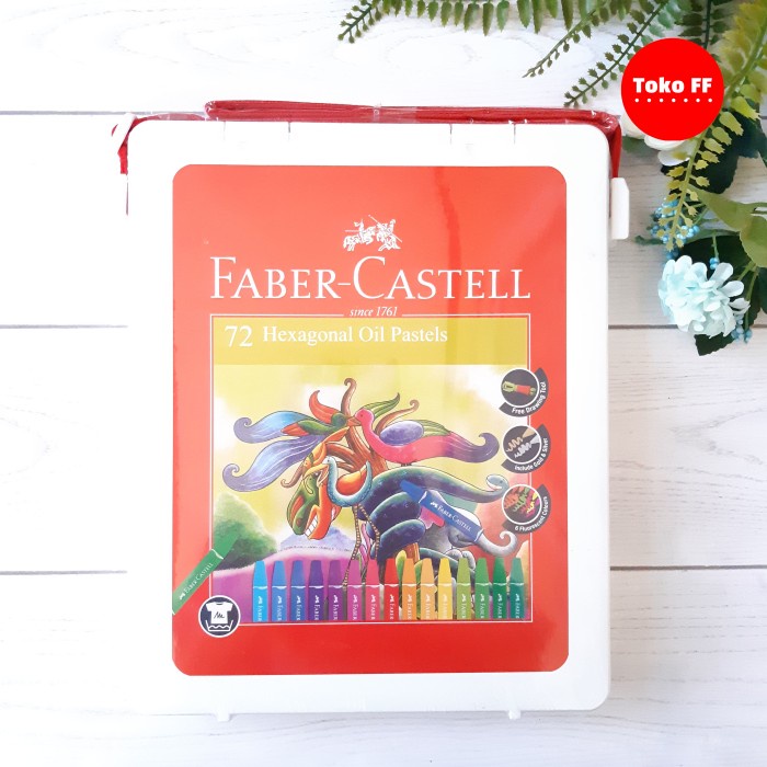 

Eklusif Faber Castell Crayon Hexagonal Oil Pastel 72 Warna Limited