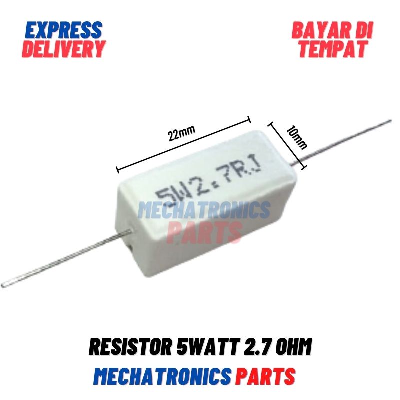 [PAS-9326] RESISTOR 5WATT 2.7OHM