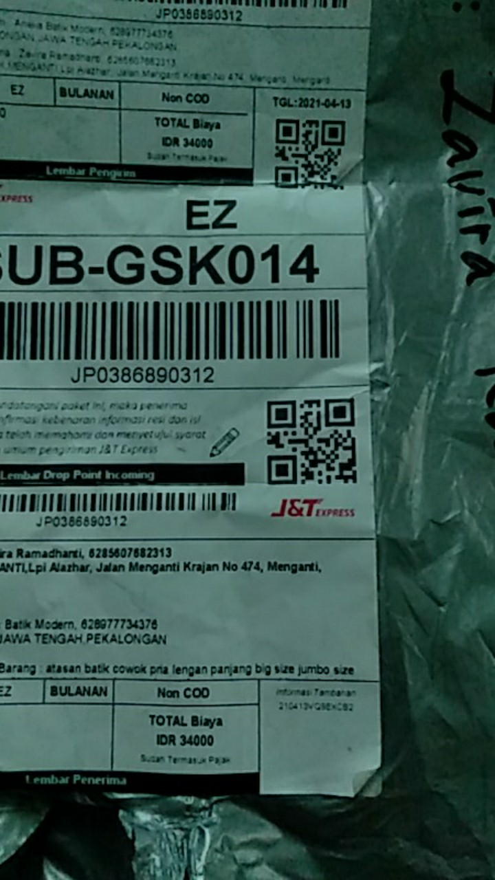 Kemeja Batik Casual Trendy Lengan Panjang Warna Hitam Gold Emas Hitam Silver