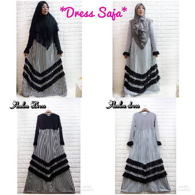 READY STOK SIAP KIRIM AZALEA DRESS BY NINDAH