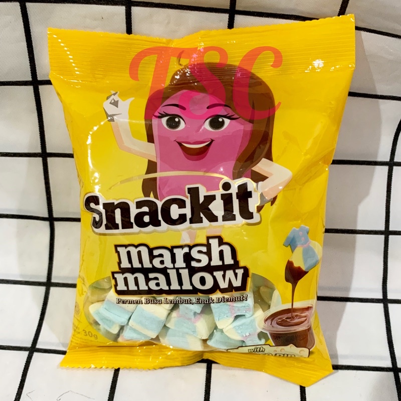 

Snack It MarshMallow 30gr / Snackit / Marsh Mallow / Permen Busa Lembut / enak diemut