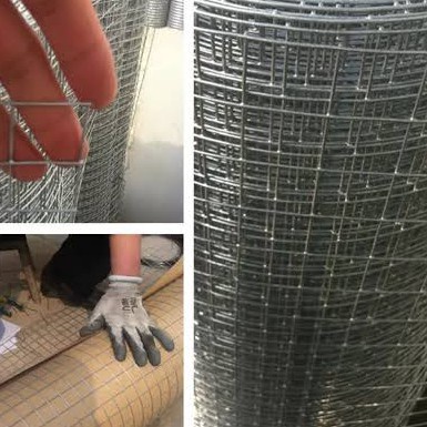 Kawat Loket Galvanis 1 Inch 20 Meter Kawar Ram Putih Silver Proyek Bangunan Kawat Kandang Unggas Teb