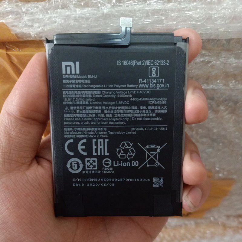 BATERAI BATREI BATTERY BM4J XIAOMI REDMI NOTE 8 PRO ORIGINAL COPOTAN