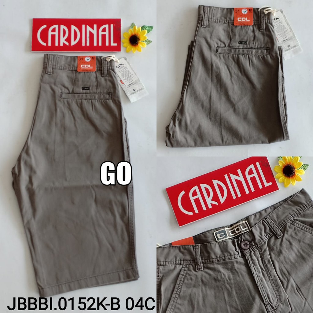 gos JBBBI CDL By CARDINAL OFFICER Celana Pendek Casual Chino Pockets Slimfit Original Katun Bermuda