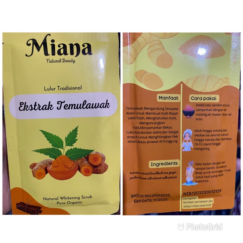 LULUR REMPAH / MIANA BEAUTY BALI / LULUR KECANTIKAN ALAMI / PERAWATAN KULIT TUBUH