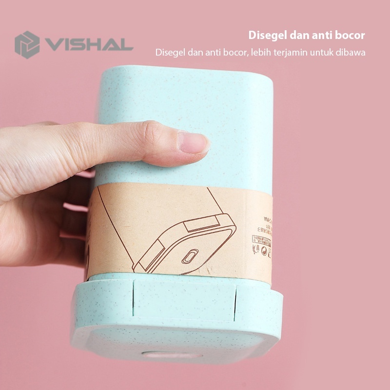 VISHAL Cangkir Sup 550ml /Anti Bocor Tumpah Portable Sop Cup /Dapat dipanaskan VS-60