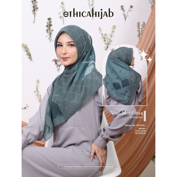 Kerudung segi empat motif, Ethica hijab voal motif 004