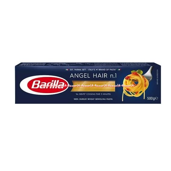 Barilla Angel Hair No.1Mie Spaghetti Makanan Instant 500gr Mi Barila Spageti Instan Spagheti Mie Lurus Angelhair spagety Mie Spaghety Spageti