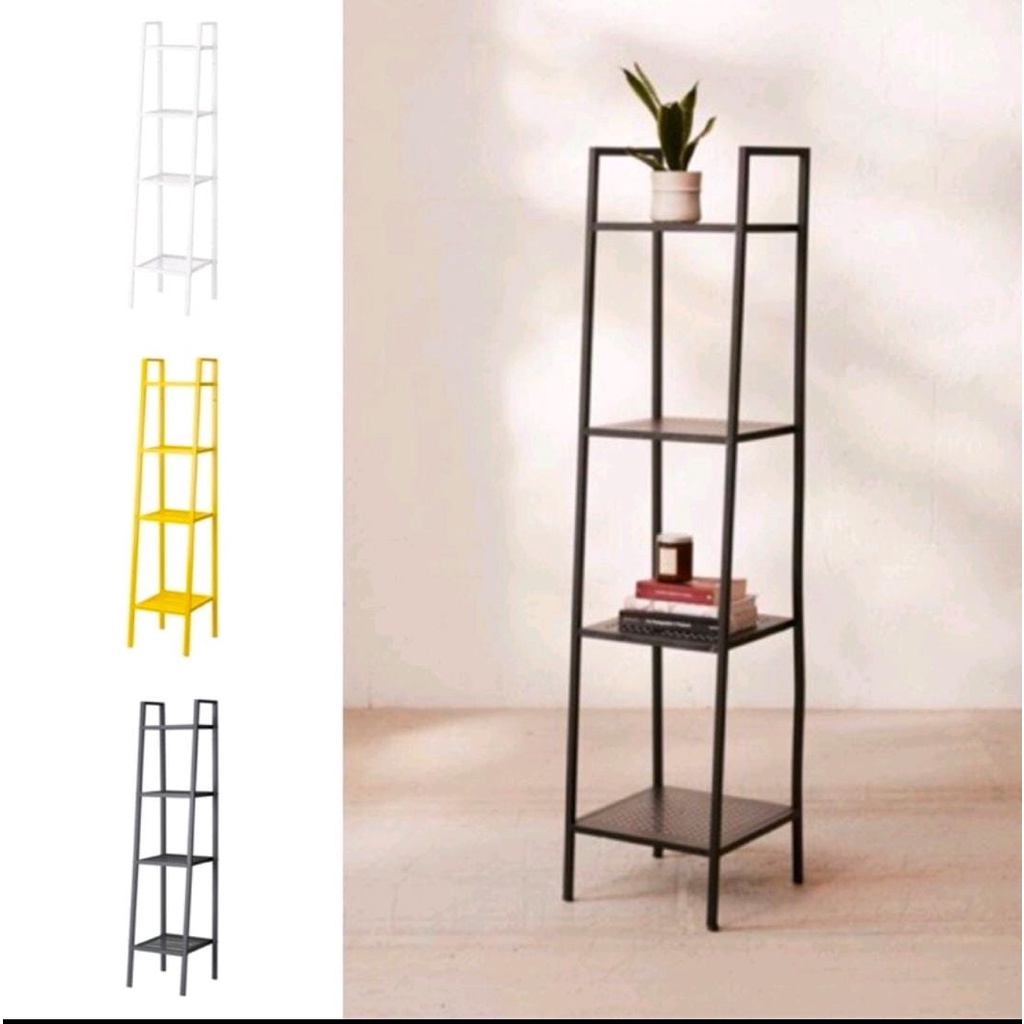 IKEA LERBERG (M) 35 x 148 CM RAK PENYIMPANAN SUSUN 4 TINGKAT KOKOH BAJA BESI SERBAGUNA