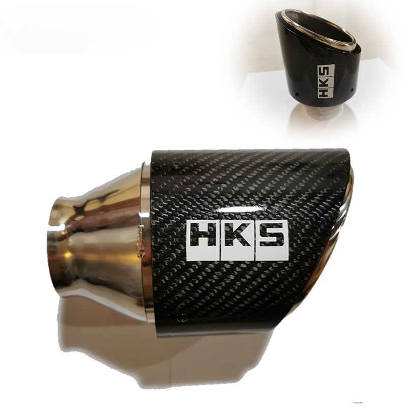 Hks Muffler Pipa Knalpot Mobil Bahan Carbon Stainless Steel Glossy