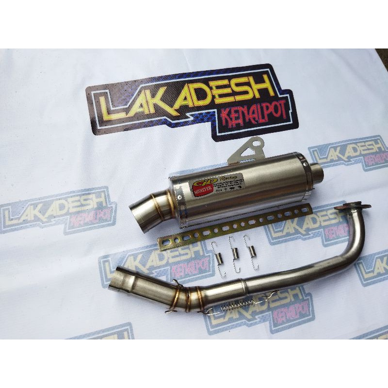 KNALPOT CLD MONSTER (INLET 38/50) BEAT MIO VARIO AEROX SCOOPY NMAX PCX ADV LEXI GENIO FREEGO NEX DLL