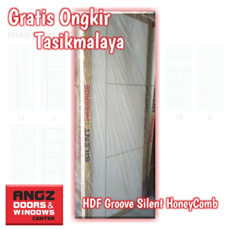 Tujuan Tasikmalaya Pintu Angzdoor HDF Groove Silent HoneyComb Minimalis Series