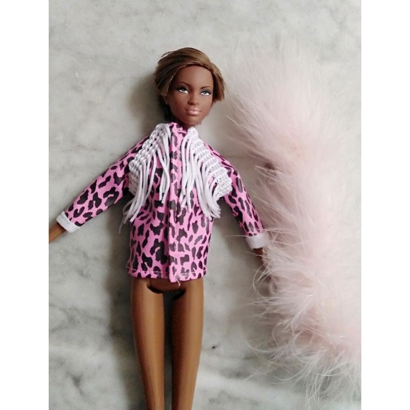baju barbie handmade/baju barbie kolektor/barbie preloved/baju barbie mattel/baju boneka barbie/barbie second/jaket barbie/coat barbie/jaket kulit barbie