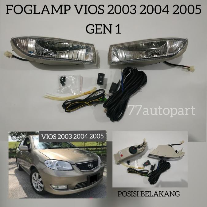 Lampu kabut foglamp vios 2003 2004 2005 gen 1