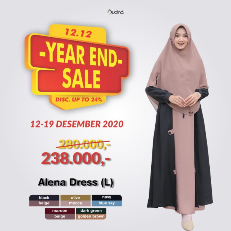 ALENA DRESS BY AUDINA gamis bestseller