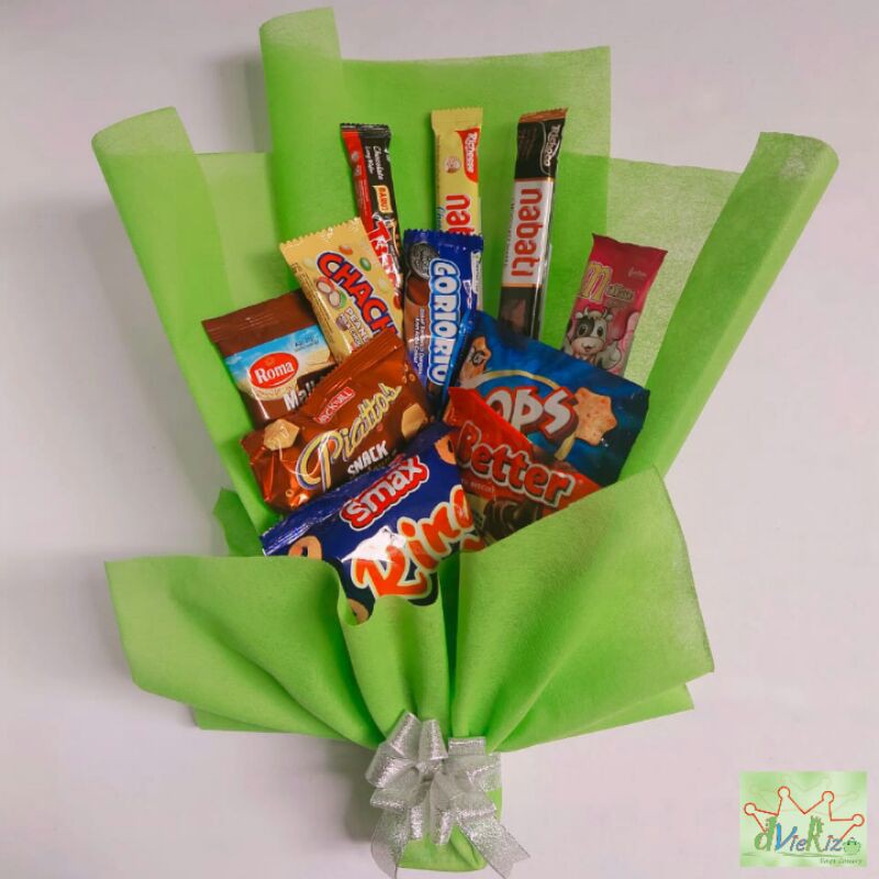 

BUKET SNACK DR 36/SNACK JAJAN/Kado Wisuda/Hadiah Ultah