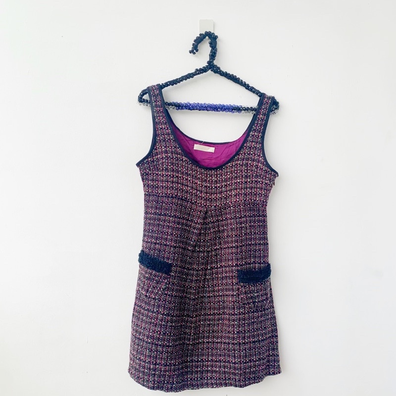 preloved top or dress bahan rajut perempuan adem