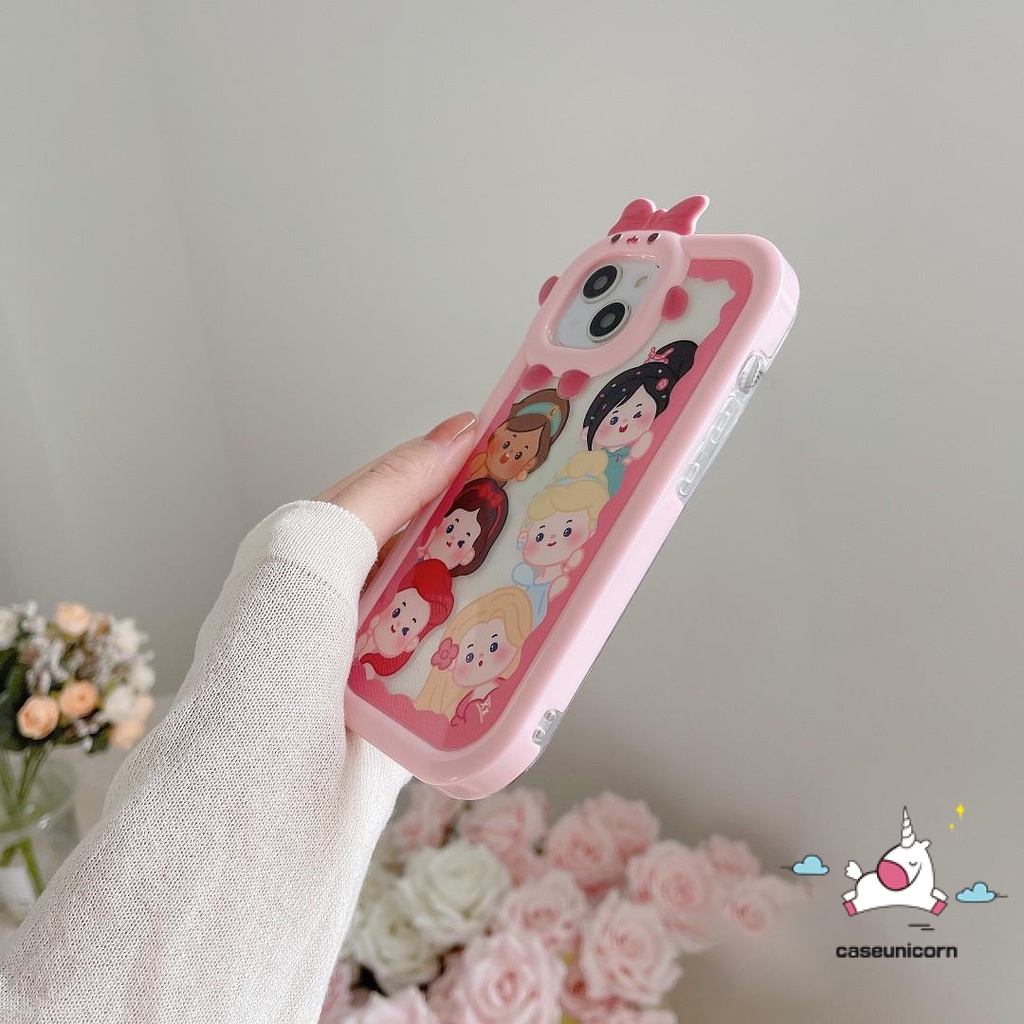 Soft Case Motif Kartun Disney Princess Untuk iPhone XR 11 13 12 14 Pro MAX 7 8 Plus 6 6S 14 Plus X XS MAX SE