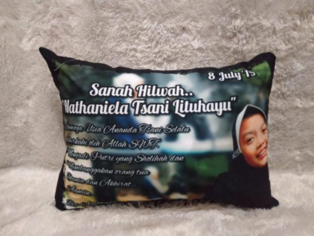Bantal Custom 40x60cm / Bantal Foto / Bantal Printing / Kado