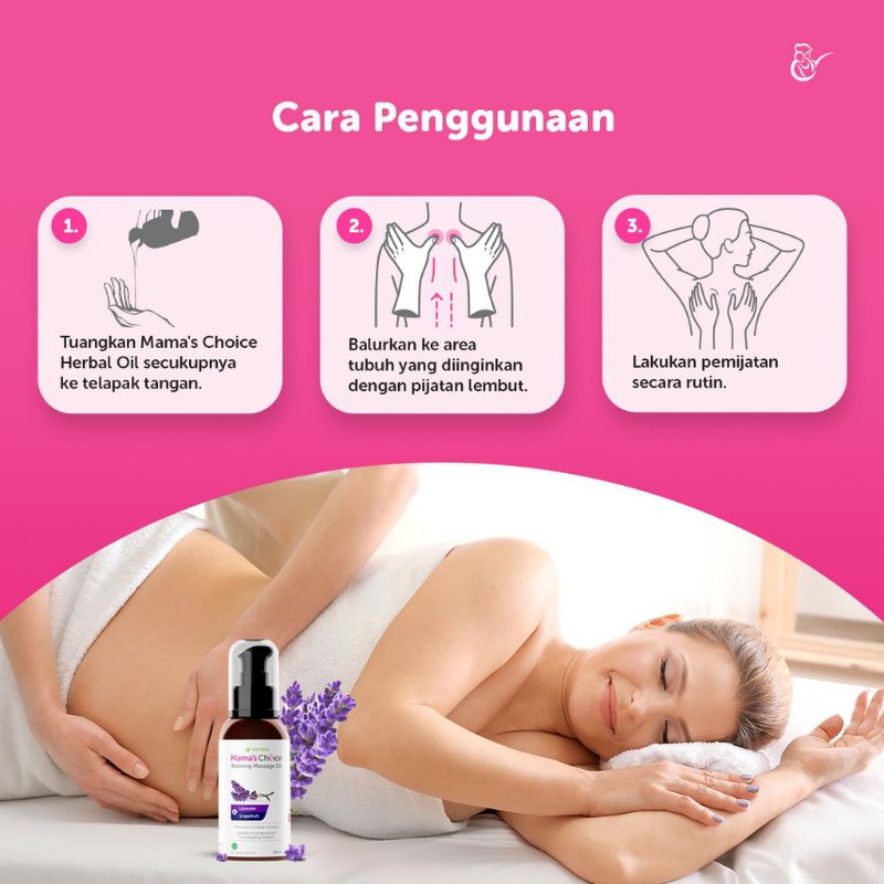 Mama's choice Relaxing Massage Oil - minyak pijat mamas choice