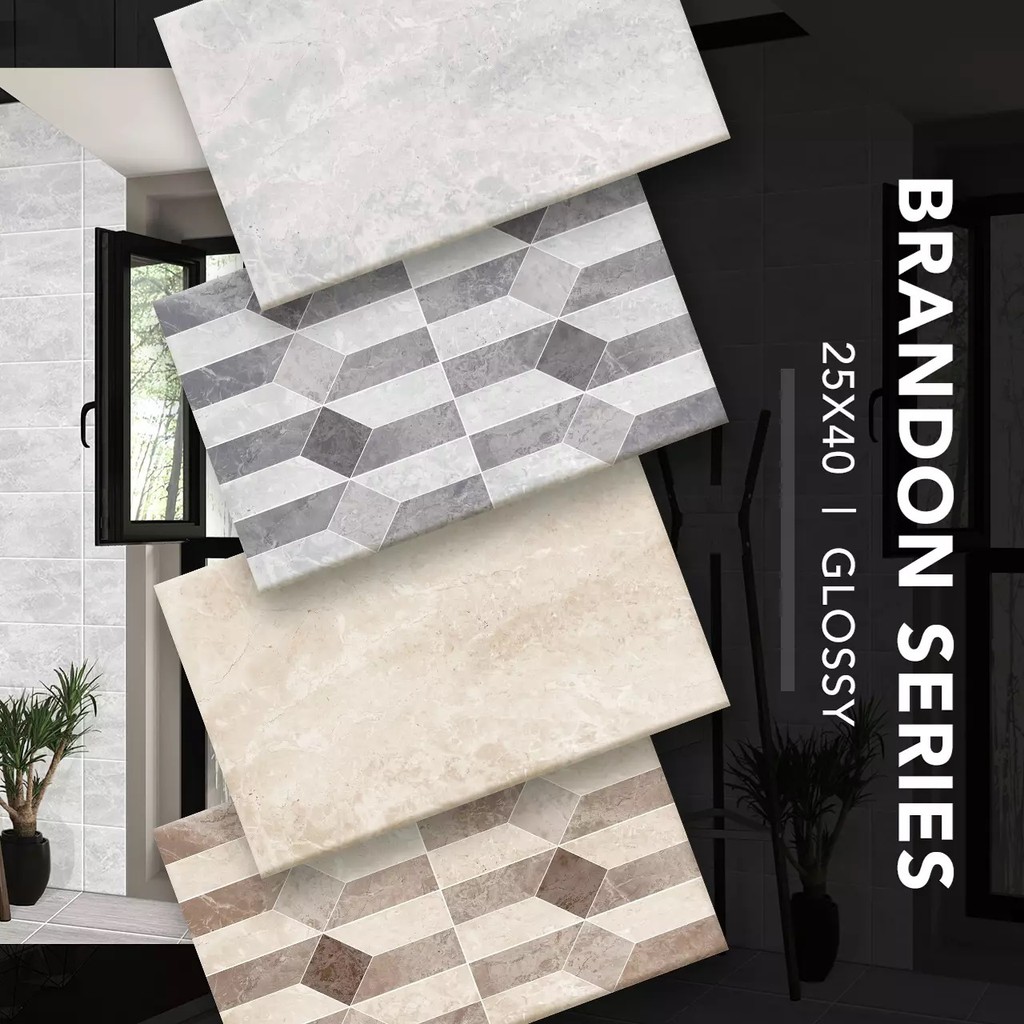 KERAMIK DINDING PLATINUM BRANDON SERIES GLOSY 25X40