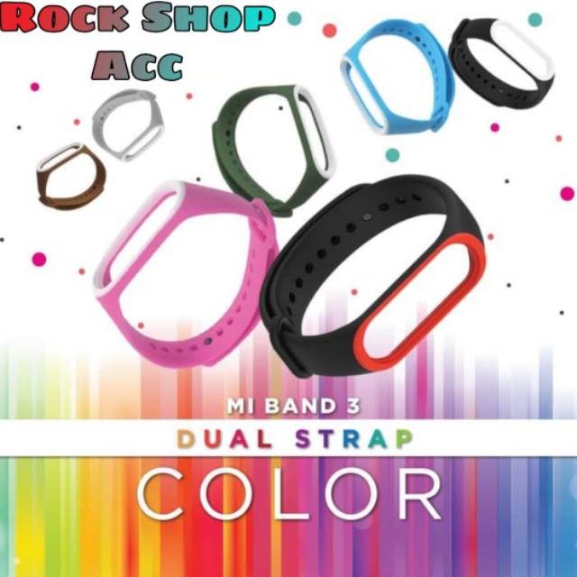 Xiaomi Strap Mi Band 3 Mi Band 3 Dual Colour