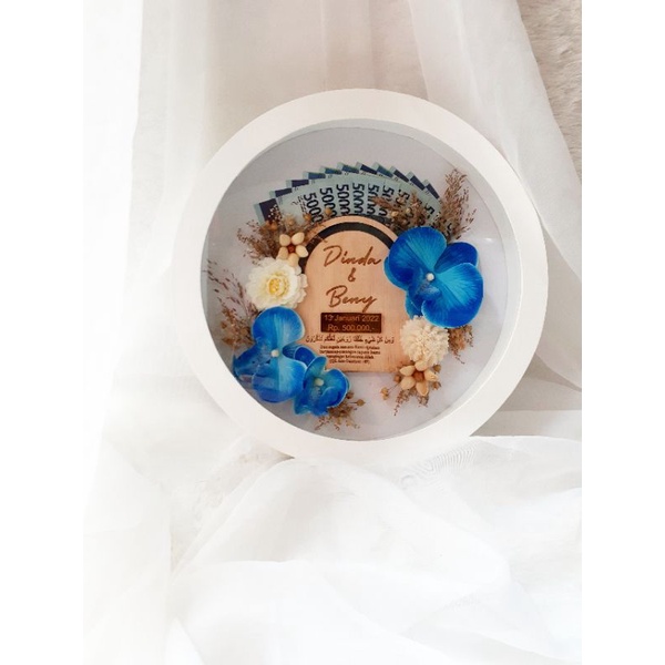 MAHAR BULAT TERMURAH/BINGKAI MAHAR/MAHAR FRAME BULAT RUSTIC